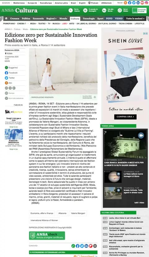 ANSA WEB, 14.09.2020