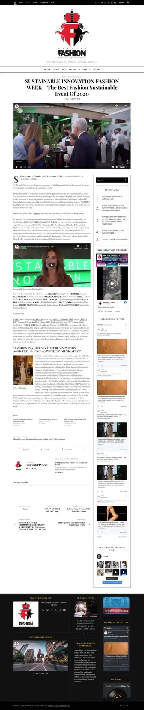 NYFTV NEW YORK FASHION TV, 31.12.2020