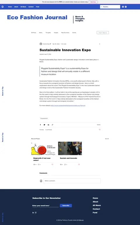 Eco Fashion Journal, 17.08.2022