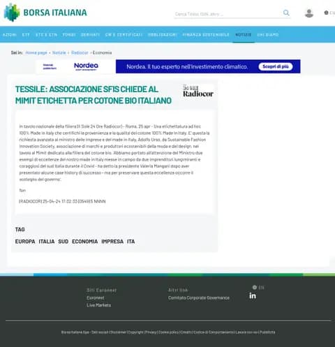 Borsa Italiana, 25.04.2024