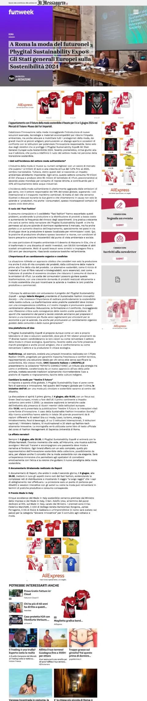 FUNWEEK il MESSAGGERO, 04.06.2024
