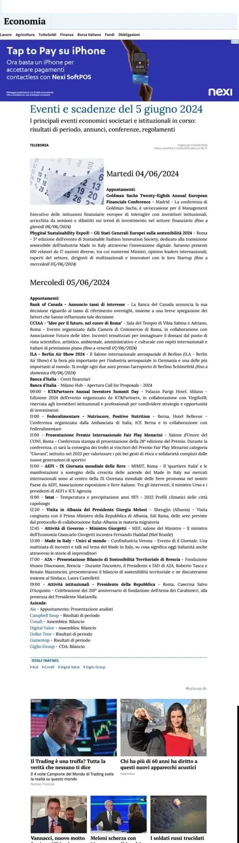 La Stampa Economia, 05.06.2024