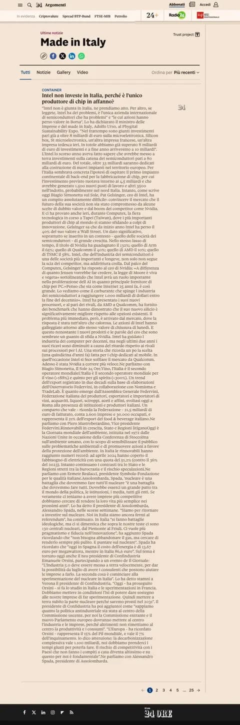 Il Sole 24 Ore, 07.06.2024