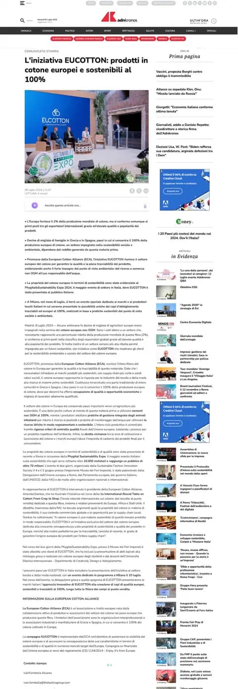 Adn Kronos, 08.07.2024