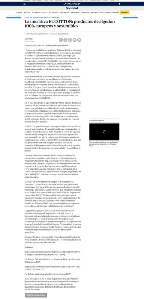 La Vanguardia, 08.07.2024