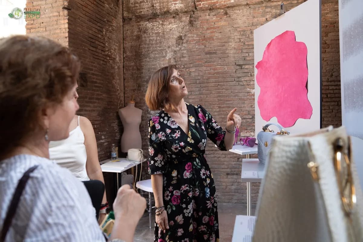 UNIC Italian Tanneries 在可持续发展目标博物馆路线上的展位