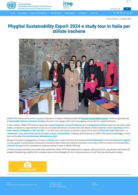 UNIDO ITPO Italy, 06.06.2024