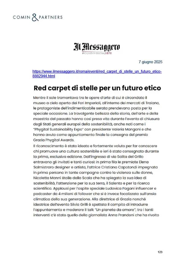 Il Messaggero, 07.06.2025